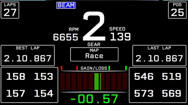BMW M4 LMGT3 Dashboard Layout 1